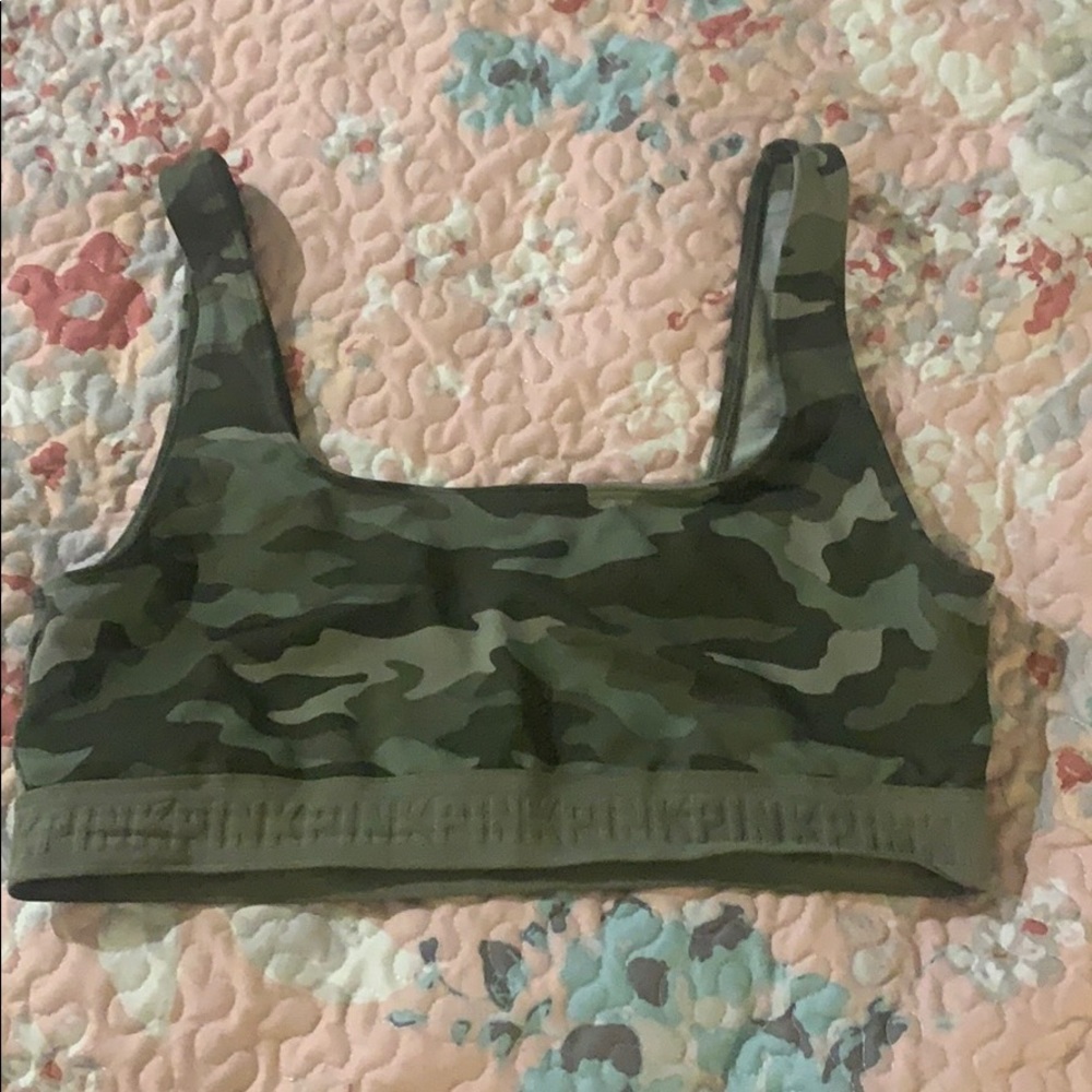 Large pink sports bra